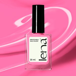 LENA Breathable & Water-Permeable Halal Nail Polish - Bubblegum Baklava - LE340