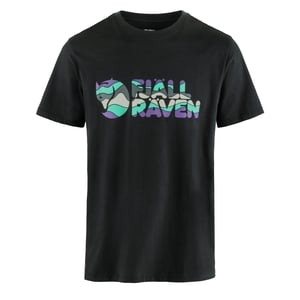 Fjallraven Multicolor Logo T-shirt Black