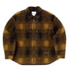 And Wander Wool Shaggy Zip Jacket Camel
