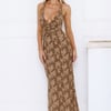 Remind Me Later Maxi Dress Brown