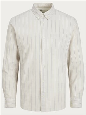 Jack & Jones Brook Oxford Shirt - Stone - XL