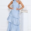 Cara One Shoulder Maxi Dress Blue
