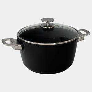 CXD DOU Ceramic Nonstick Stock Pot with Glass Lid - 5.5 qt