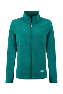 Weird Fish Cheryl Textured Full Zip Fleece Peacock Blue Size 8
