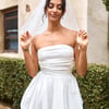The Brides Arrived Veil White