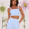 Summer Reverie Crop Top Blue