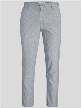 Jack & Jones Ace Palma Linen Chinos - Blue / Blue Indigo - 38R
