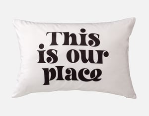 QE Home Pillow Talk Pillowcases in Our Place & Our Rules (Set of 2) FINAL SALE, Scenic, White