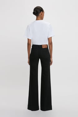 Victoria Beckham Alina Stretch Jean In Washed Black - 34W 34L - Womens