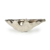 Clam Ambered Silver Leaf Bowl