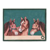 Stable Horses Washable Doormat - 65x85cm