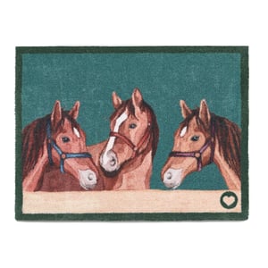 Stable Horses Washable Doormat - 65x85cm