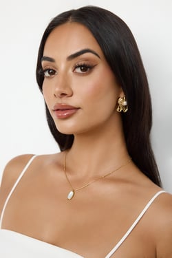 Opal Necklace Gold