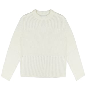 Obey Womens Trivia Open Knit Sweater Cream