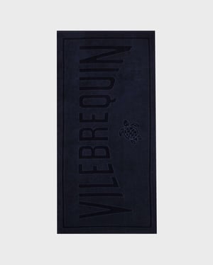 Vilebrequin - Solid Organic Cotton Beach Towel - Towel - Sand - Blue - Size OSFA