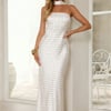 Starlight Polka Dot Maxi Dress White