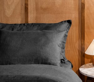 Heritage Linen Pillowcase Set - King / Stone