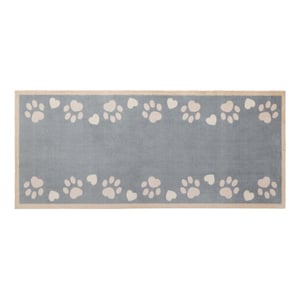 Home Paws Blue Washable Runner - 65x150cm