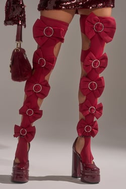 AKIRA Loves Me Stirrup Stockings