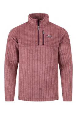 Weird Fish Longmont 1/4 Zip Stripe Grid Fleece Port Size 2XL
