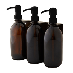 Gold Triple Wall Mounted Soap Dispenser