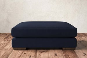 nkuku Guddu Dining Footstool | Make To Order | Grand | Brera Linen Sage