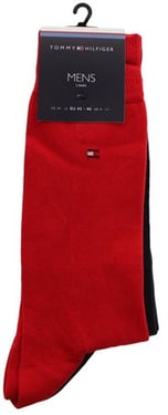Tommy Jeans 2 Pack Socks - Red/Navy - L