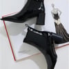 Sevara Boots Black Crinkle Patent