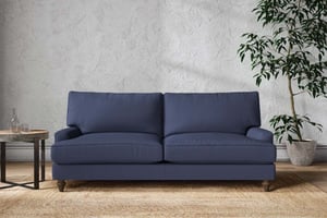 nkuku Marri Large Sofa | Make To Order | Recycled Cotton Navy | No Colour