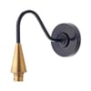 Cone wall fitting in black iris