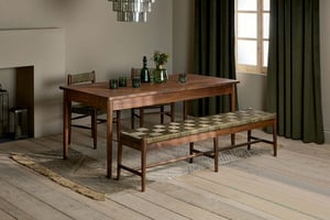 nkuku Anbu Acacia Dining Table | Tables | Small | Washed Walnut