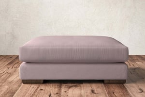 nkuku Guddu Dining Footstool | Make To Order | Grand | Recycled Cotton Lavender