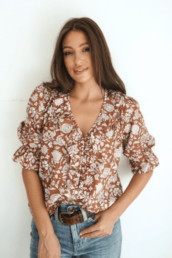 Chloe Shirt in Garden Roots