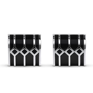 Jeulia Geometric Shape Copper Men's Cufflinks
