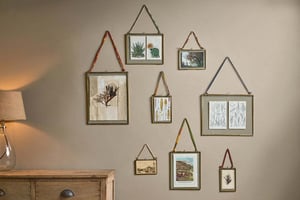 nkuku Kiko Brass Frame | Decorative Accessories | Landscape | Antique Brass