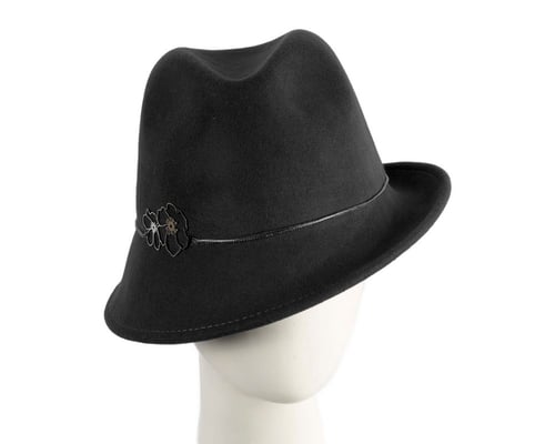 Max Alexander Black Trilby – Felt Winter Fashion Hat