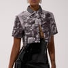 AKIRA Feeling All The Waves Button Down Top | Size Medium