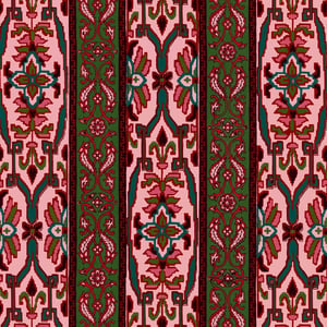 MAMOUNIA Wallpaper - Amaranth & Juniper Green