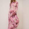 Pink Floral Phoenix Maxi Dress