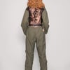 Party Back Jumpsuit in Khaki