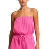 Crinkle Playsuit Pink - M
