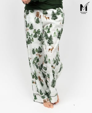 Fern Womens Alpine Print Wide Leg Pyjama Bottoms - 28