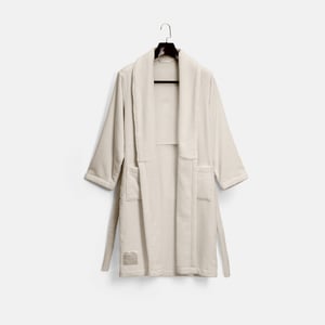 Heritage Shawl Collar Robe X-Large Moscato Beige Heritage Robe Terry , Luxury Organic Bathrobes for Women and Men , PROSSIONI