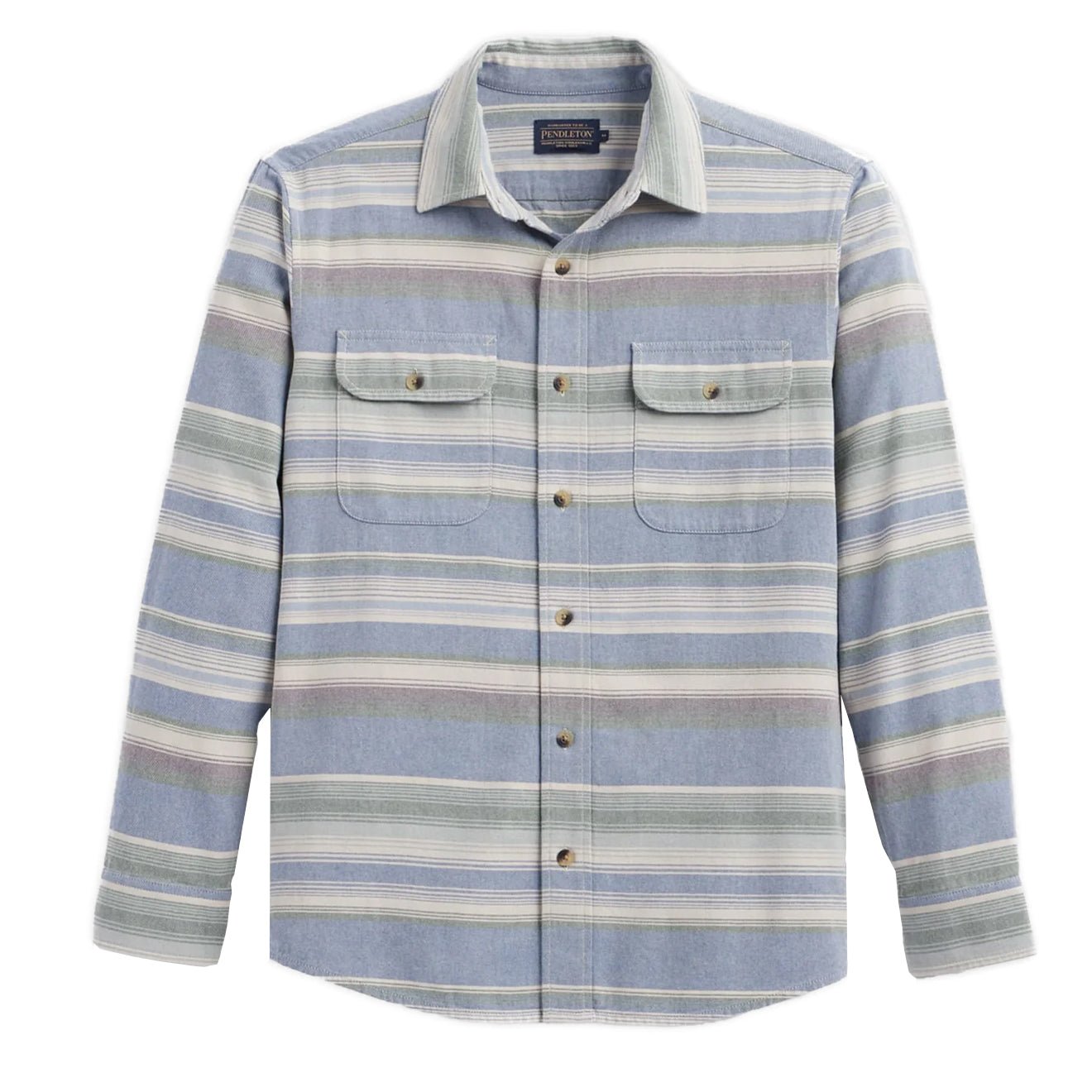 Pendleton Beach Shack Shirt Navy Stripe