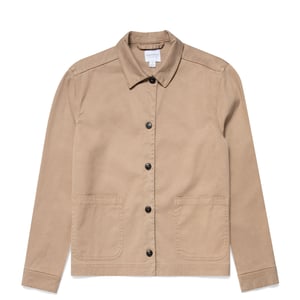 Sunspel Womens Twin Pocket Jacket Stone