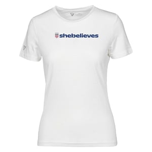 Women's Levelwear USWNT SheBelieves Maddox White Tee / XL