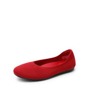 DREAM PAIRS Women   s Knit Round Toe Arch Support Ballet Flats