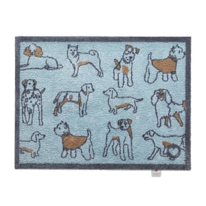 Pet 75 Dogs Blue Washable Doormat - 65x85cm