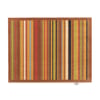 Stripe 70 Red/Brown Washable Doormat - 65x85cm