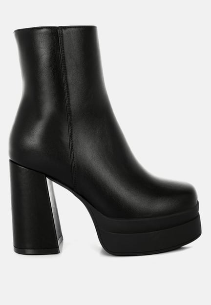 Baltese Zip-Up Chunky Heel Boots